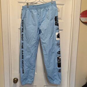 Broken promises Light Blue Graphic Joggers